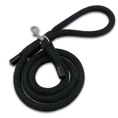 Black Marine Grade Nylon Dog Leash - 5 Feet