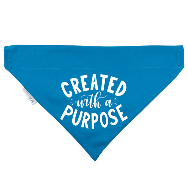 Created with A Purpose Slip-on Christian Dog Bandana, Cotton