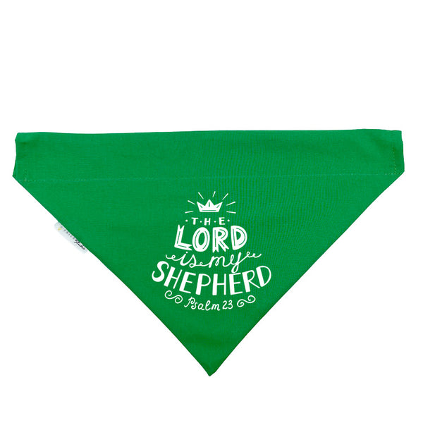 The Lord is My Shepherd Slip-on Christian Dog Bandana, Cotton