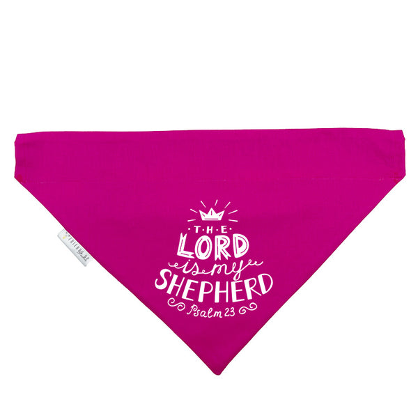 The Lord is My Shepherd Slip-on Christian Dog Bandana, Cotton