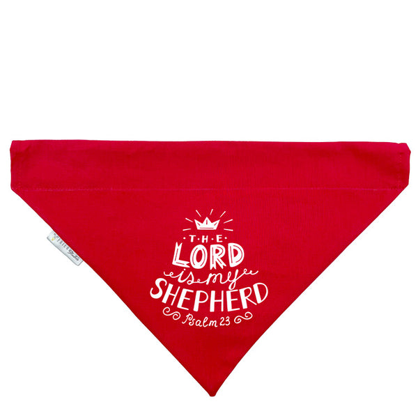 The Lord is My Shepherd Slip-on Christian Dog Bandana, Cotton