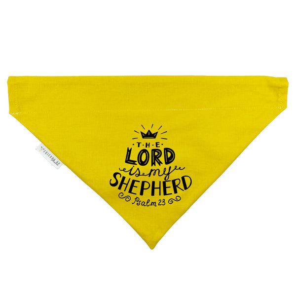 The Lord is My Shepherd Slip-on Christian Dog Bandana, Cotton